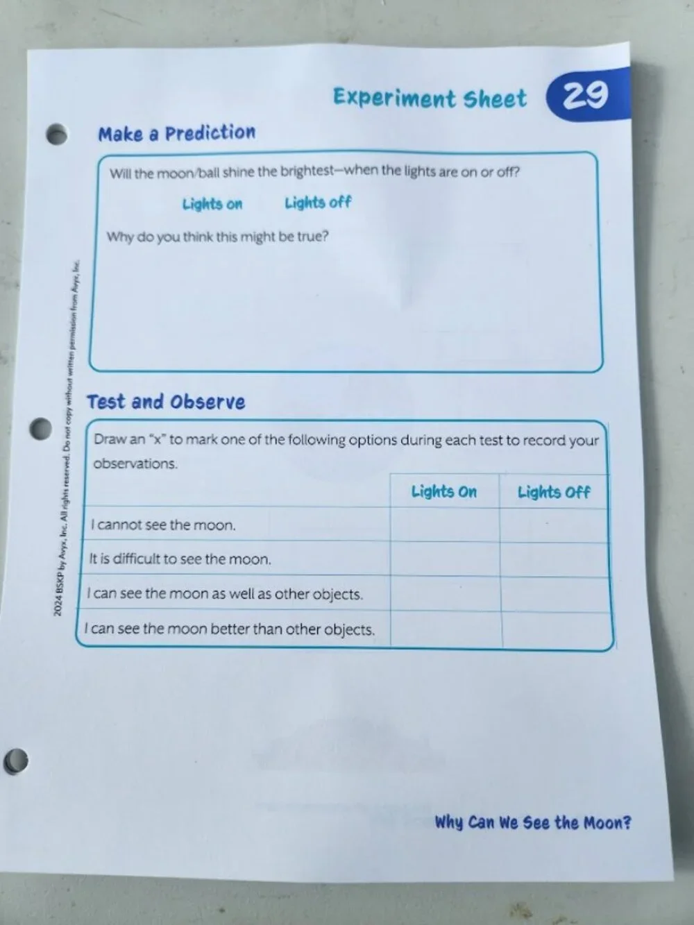NEW BookShark Book Shark Science B Experiment Paper Packet Worksheets Homeschool